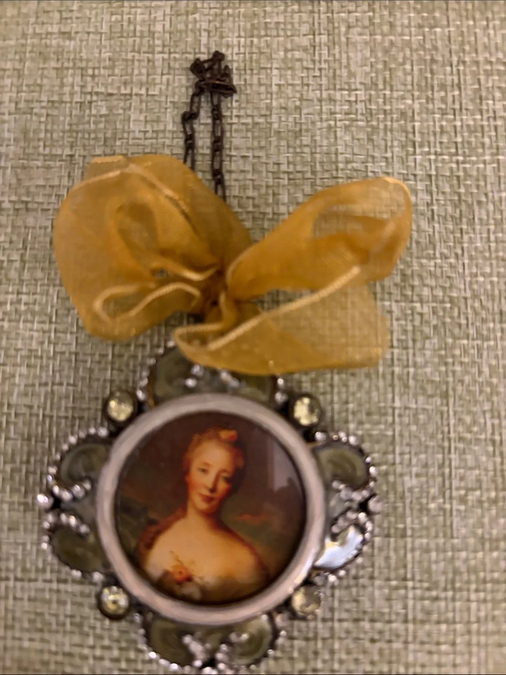 Coquette Rococo style holiday ornament set.